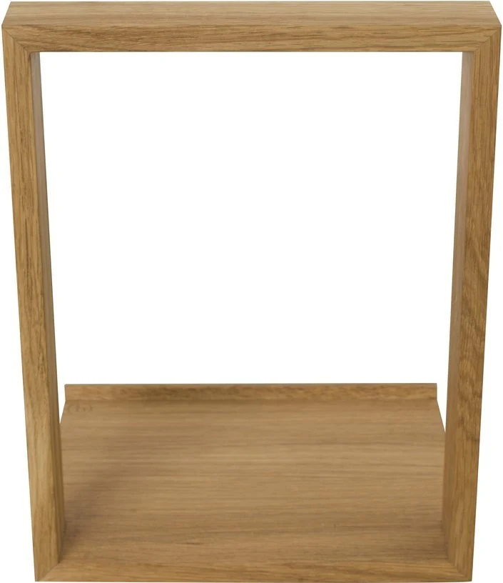 Porte-vinyles en bois de chêne naturel b-seite S - Das kleine b