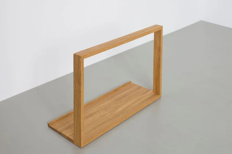 Porte-vinyles en bois de chêne naturel b-seite L - Das kleine b