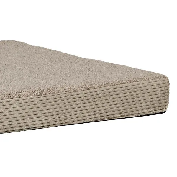 Lifetime Kidsrooms Luxus Matratzenbezug aus Teddy Stoff Choco