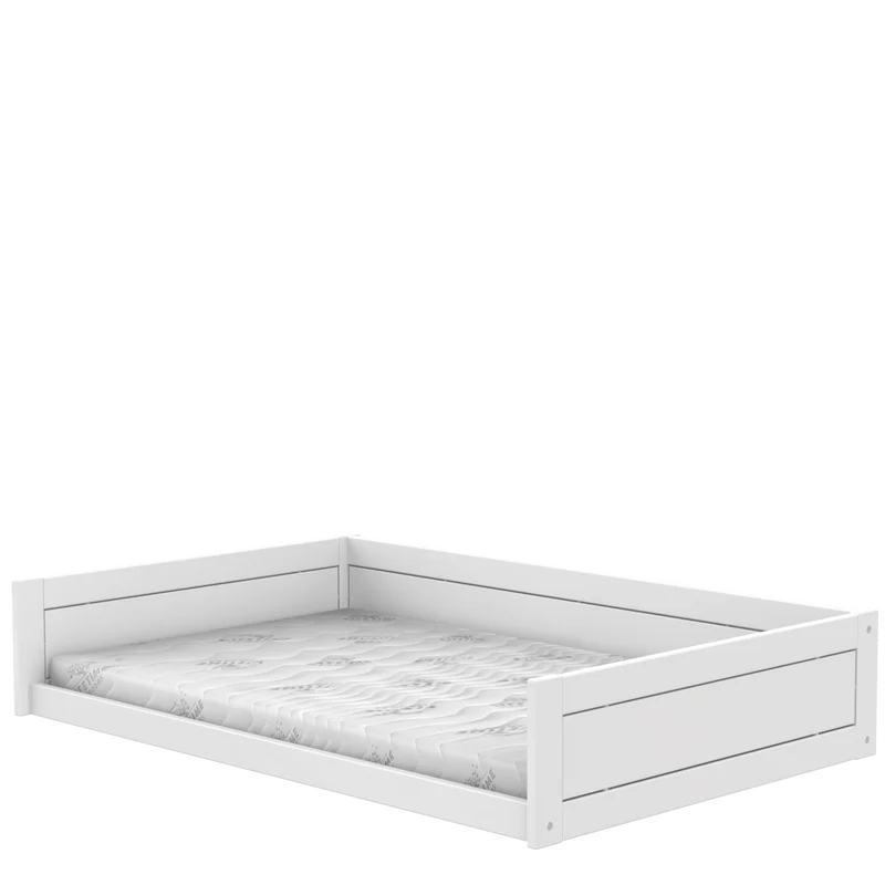 Lifetime Kidsrooms Montessori Bodenbett 120 Weiss