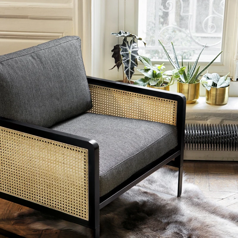 Fauteuil caviar Cannage - RED Edition