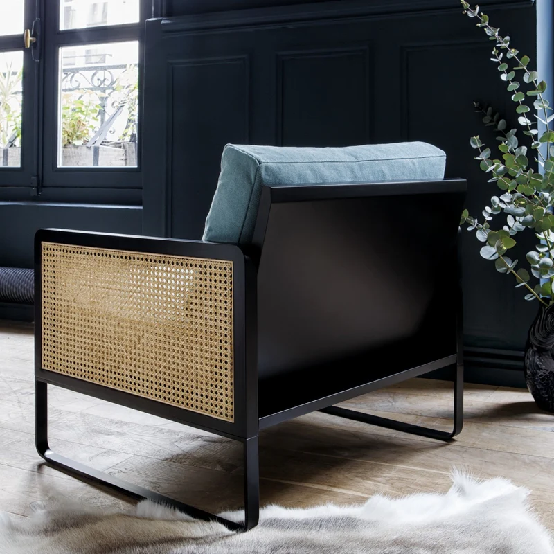 Fauteuil bleu Cannage - RED Edition