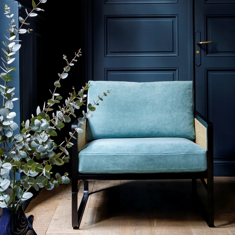 Fauteuil bleu Cannage - RED Edition