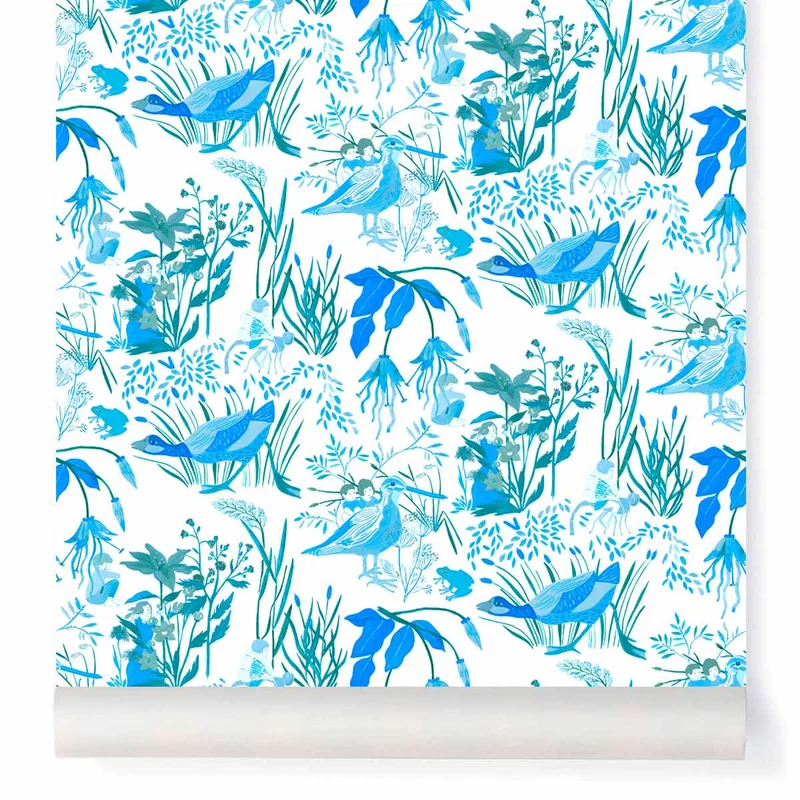 Little Cabari Tapete FIREFLIES Blau