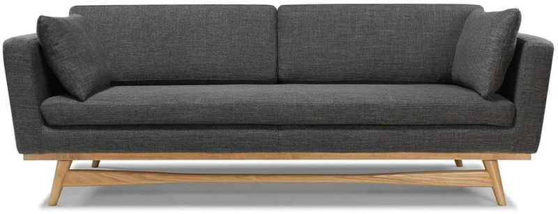 Canapé 3 places anthracite Fifties - RED Edition