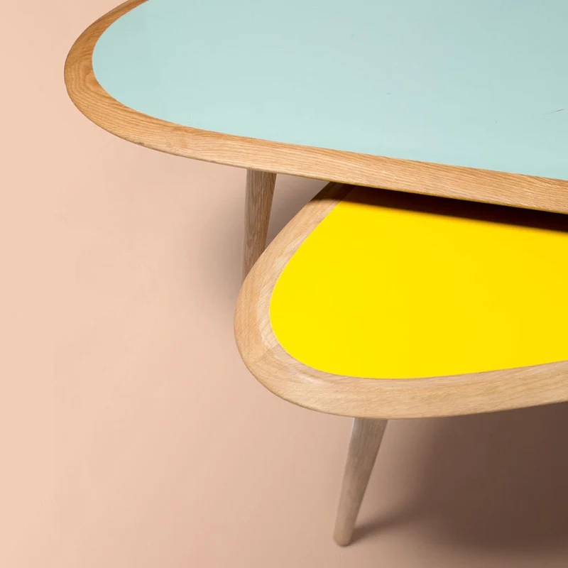 Petite table basse blanche Fifties - RED Edition