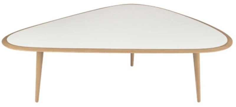 Grande table basse blanche Fifties - RED Edition