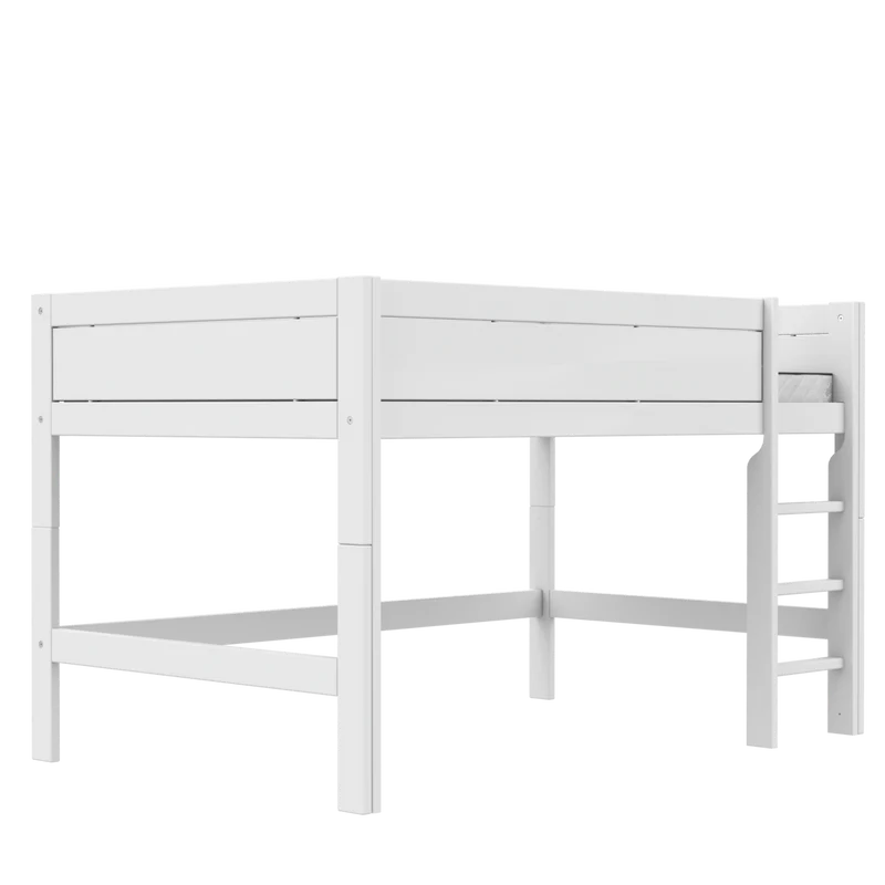 Lifetime Kidsrooms Original Hochbett 120 mit Leiter - 128 cm Weiss