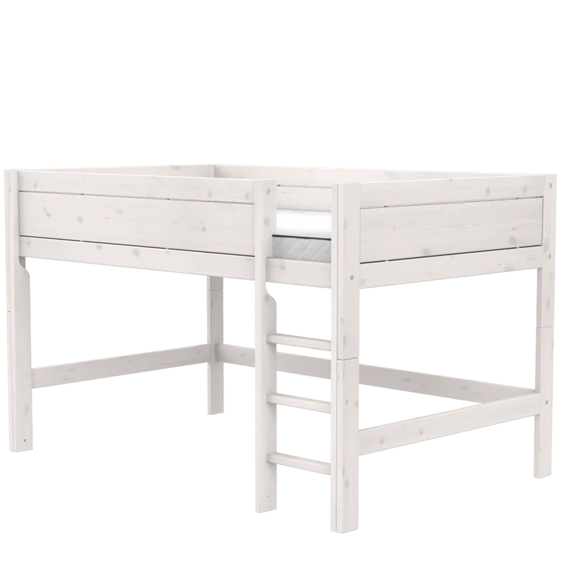 Lifetime Kidsrooms Original Hochbett 120 mit Leiter - 128 cm Weiss