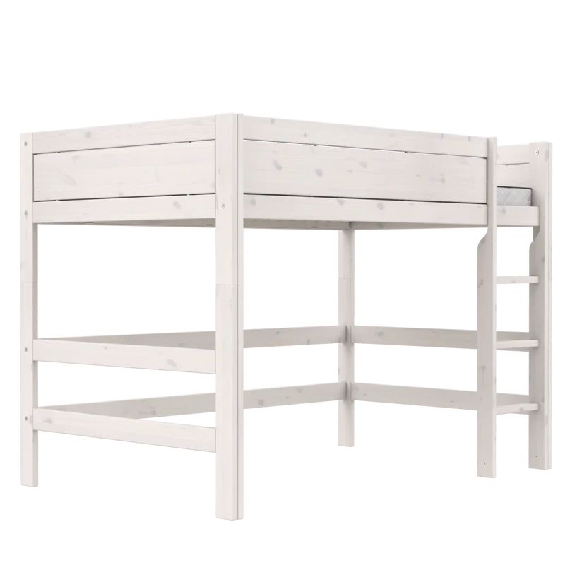 Lifetime Kidsrooms Hochbett 120 mit Leiter - 152 cm Weiss