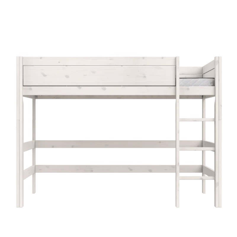 Lifetime Kidsrooms Hochbett 120 mit Leiter - 152 cm Weiss