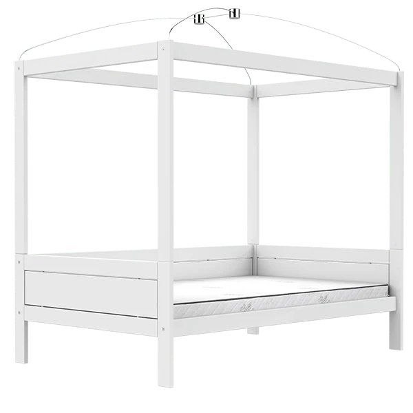 Lifetime Kidsrooms Himmelbett 120 Weiss