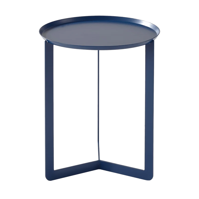 Table d'appoint bleu marine Round 1 - Meme Design