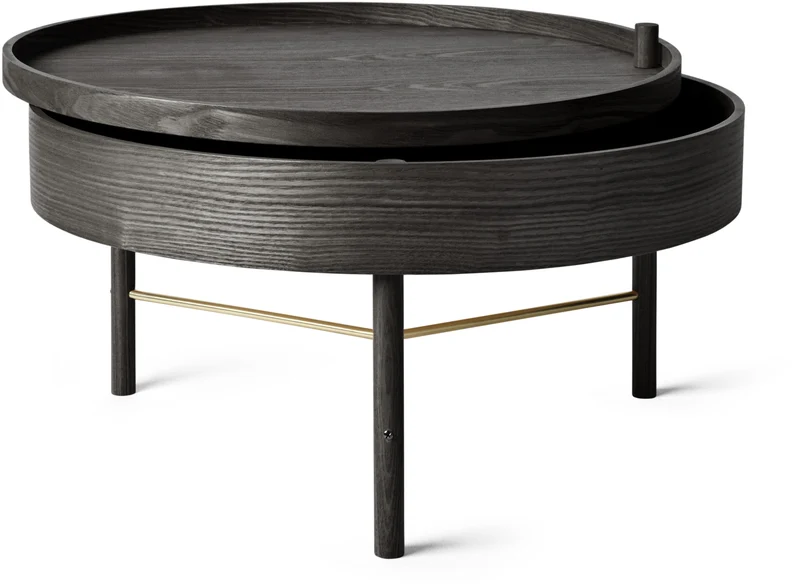 Table Basse en chêne noire Tournante - Audo