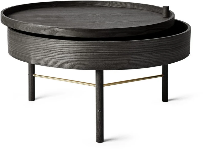 Table Basse en chêne noire Tournante - Audo