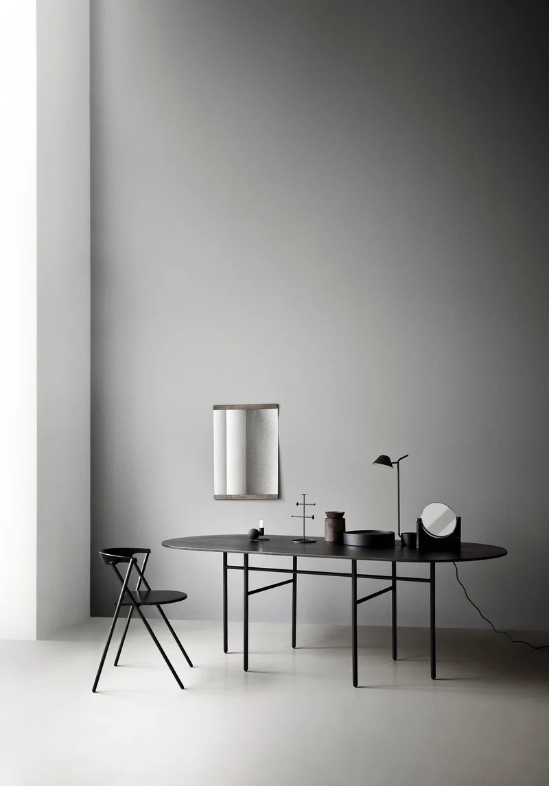 Table ovale noire Snaregade - Audo