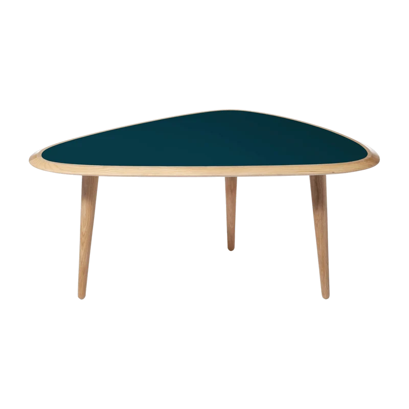 Petite table basse bleu peacock Fifties - RED Edition