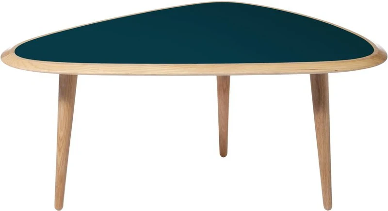 Petite table basse bleu peacock Fifties - RED Edition