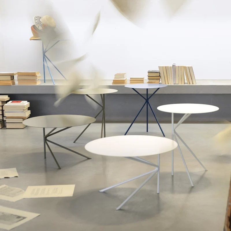 Table d'appoint blanche Twin Alto - Meme Design