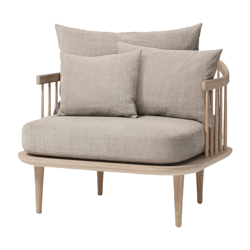 Fauteuil beige SC1 Fly - &tradition