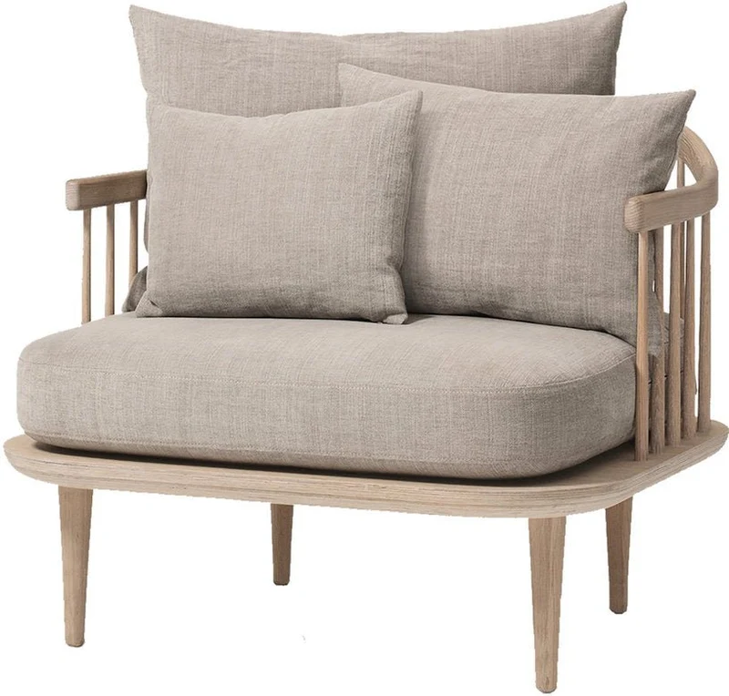 Fauteuil beige SC1 Fly - &tradition