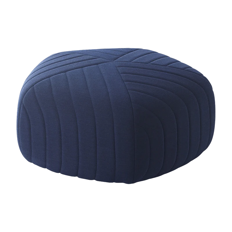 Pouf bleu foncé Five - Muuto