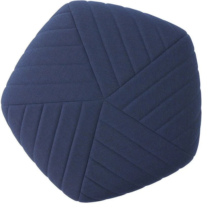 Pouf bleu foncé Five - Muuto