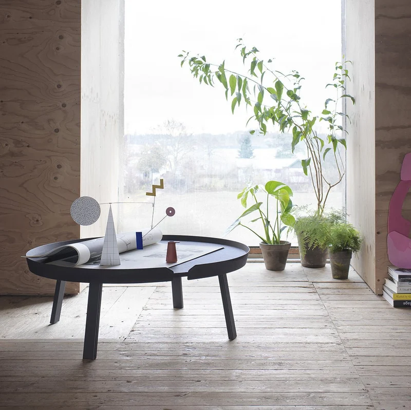 Table basse gris anthracite 95 cm Around - Muuto