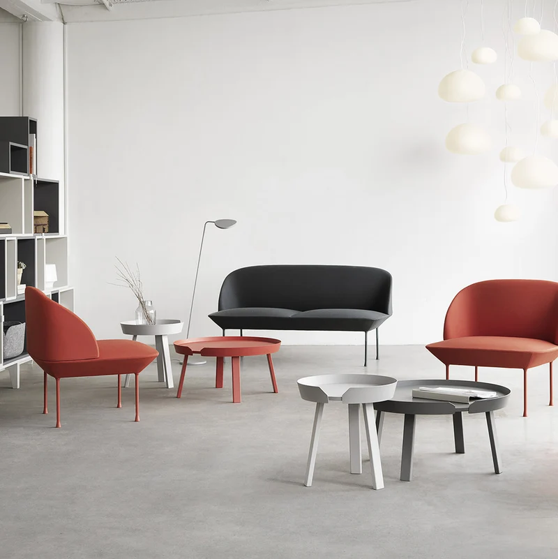 Table basse gris anthracite 95 cm Around - Muuto
