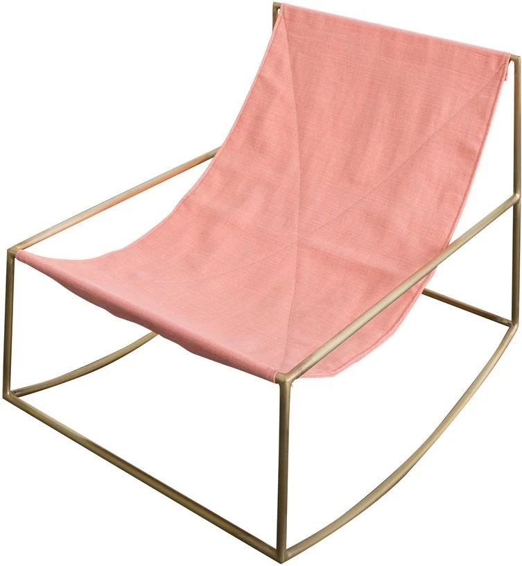 Rocking chair / Laiton / Rose - valerie_objects