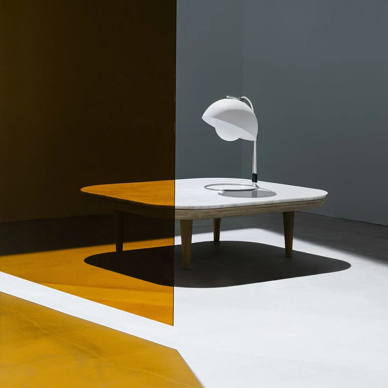 Table basse en marbre blanc Fly SC11 - &tradition