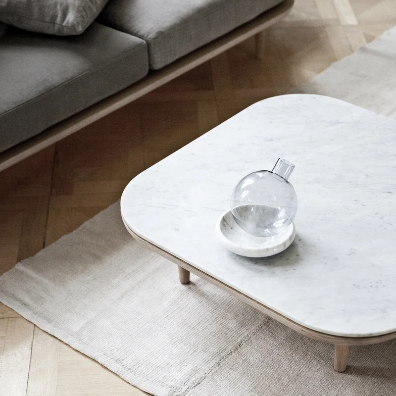 Table basse en marbre blanc Fly SC11 - &tradition