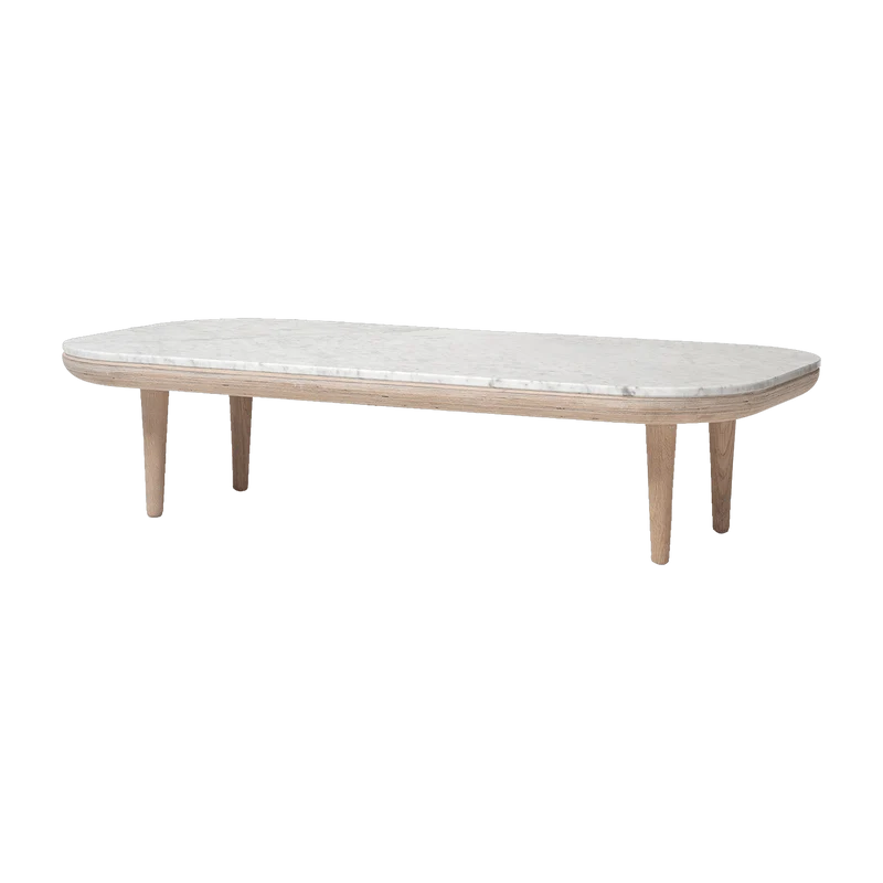 Table basse en marbre blanc Fly SC5 - &tradition
