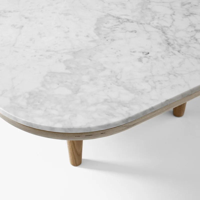 Table basse en marbre blanc Fly SC5 - &tradition