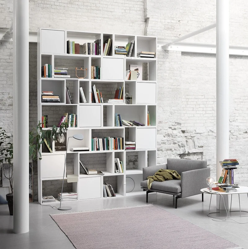 Fauteuil vert kaki Outline - Muuto