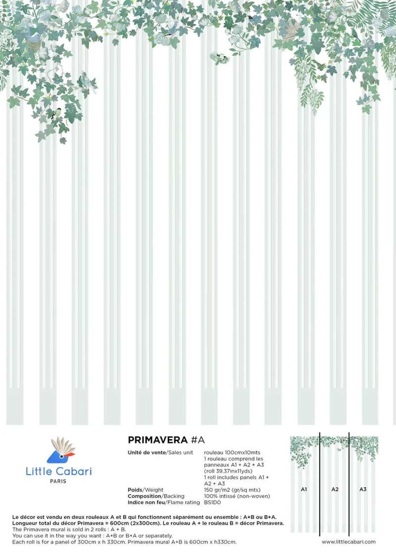 Little Cabari Tapete Primavera #A