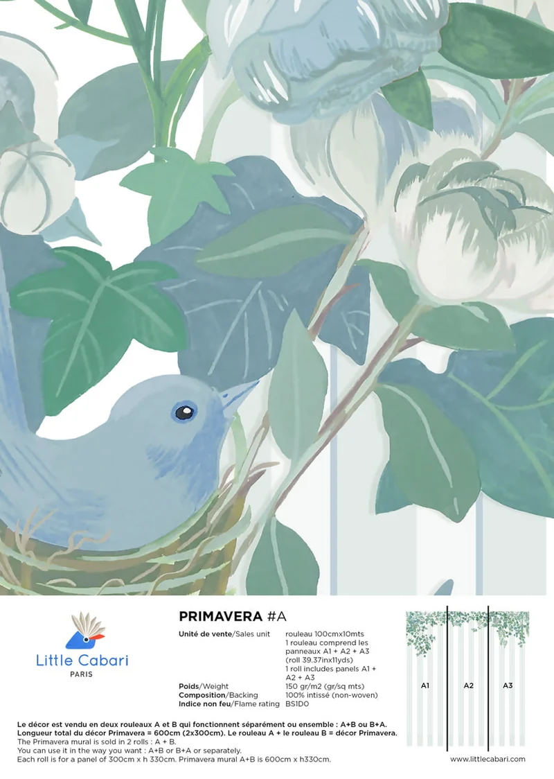 Little Cabari Tapete Primavera #A