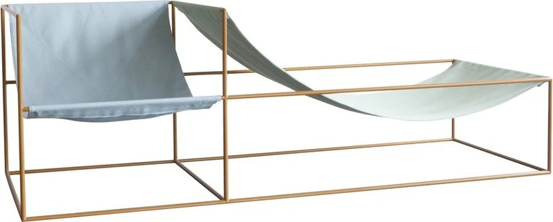 Fauteuil et chaise longue Duo Seat / Bleu / Vert - valerie_objects