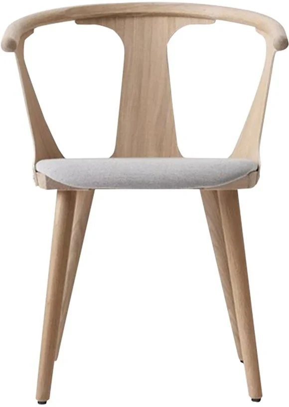 Chaise en chêne et tissu gris SK2 In Between - &tradition
