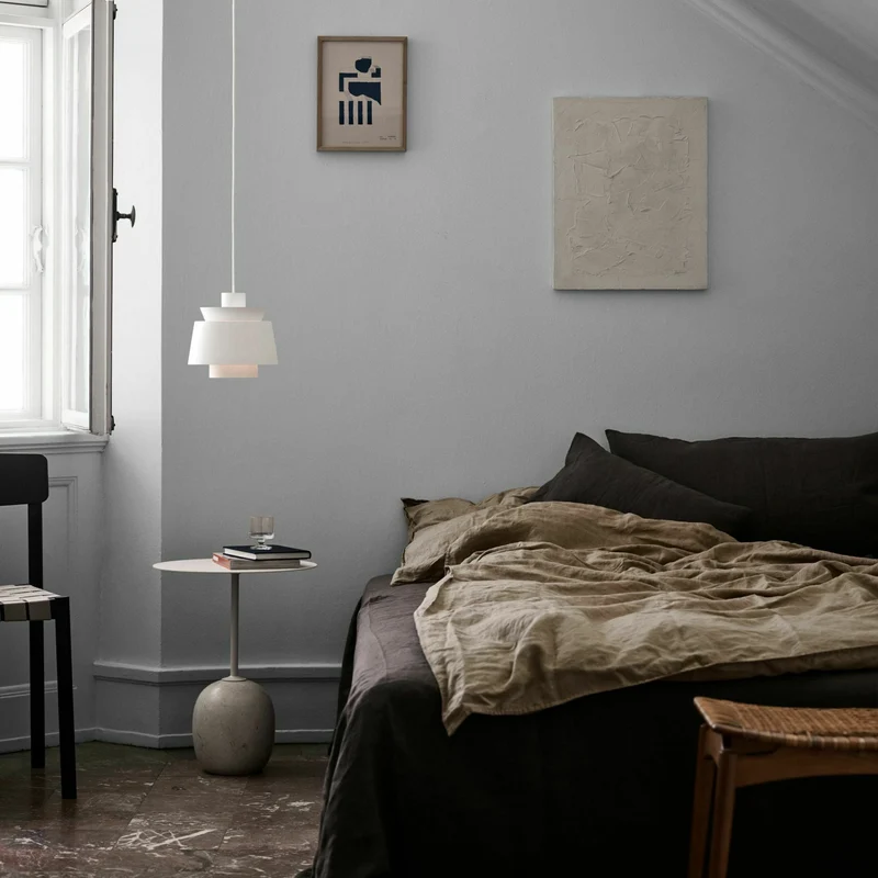 Table d'appoint en marbre blanc Lato LN8 - &tradition