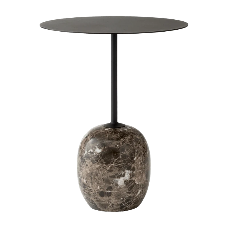 Table d'appoint en marbre noir Lato LN8 - &tradition