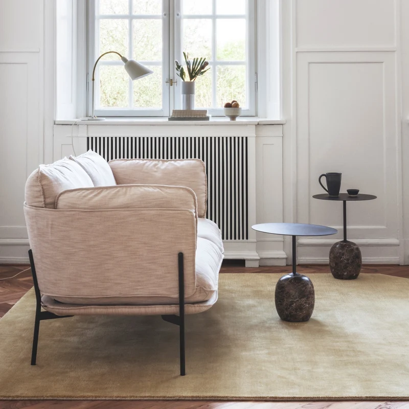 Table d'appoint en marbre noir Lato LN8 - &tradition