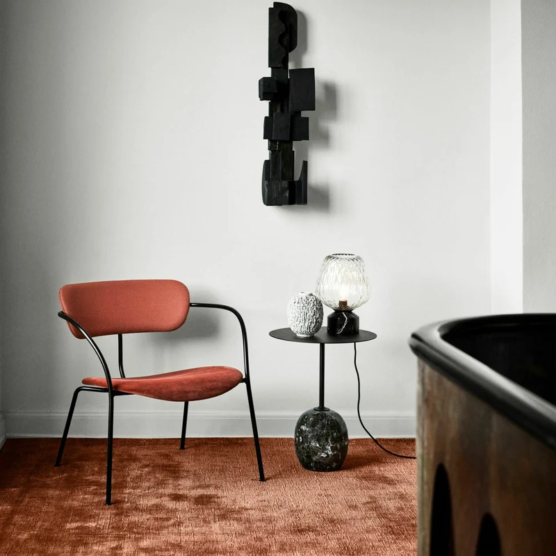 Table d'appoint en marbre noir Lato LN8 - &tradition