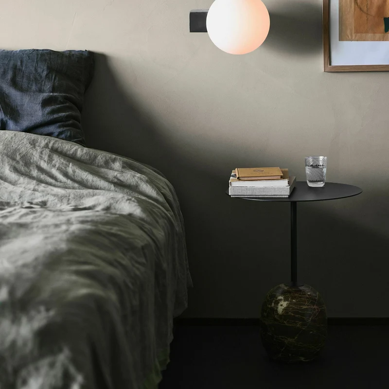 Table d'appoint en marbre noir Lato LN8 - &tradition