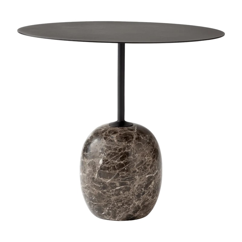 Table d'appoint en marbre noir Lato LN9 - &tradition