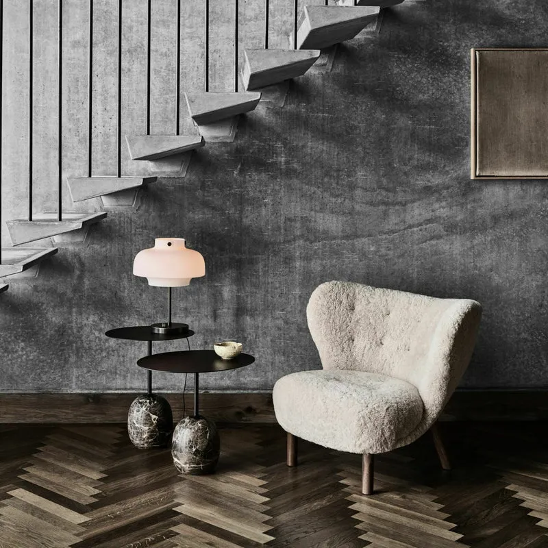 Table d'appoint en marbre noir Lato LN9 - &tradition