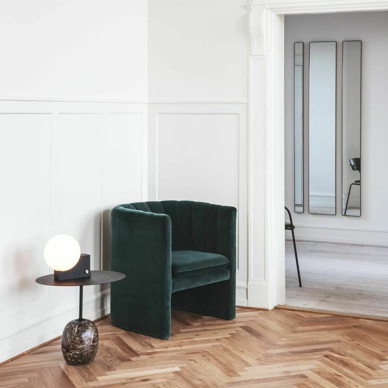 Table d'appoint en marbre noir Lato LN9 - &tradition