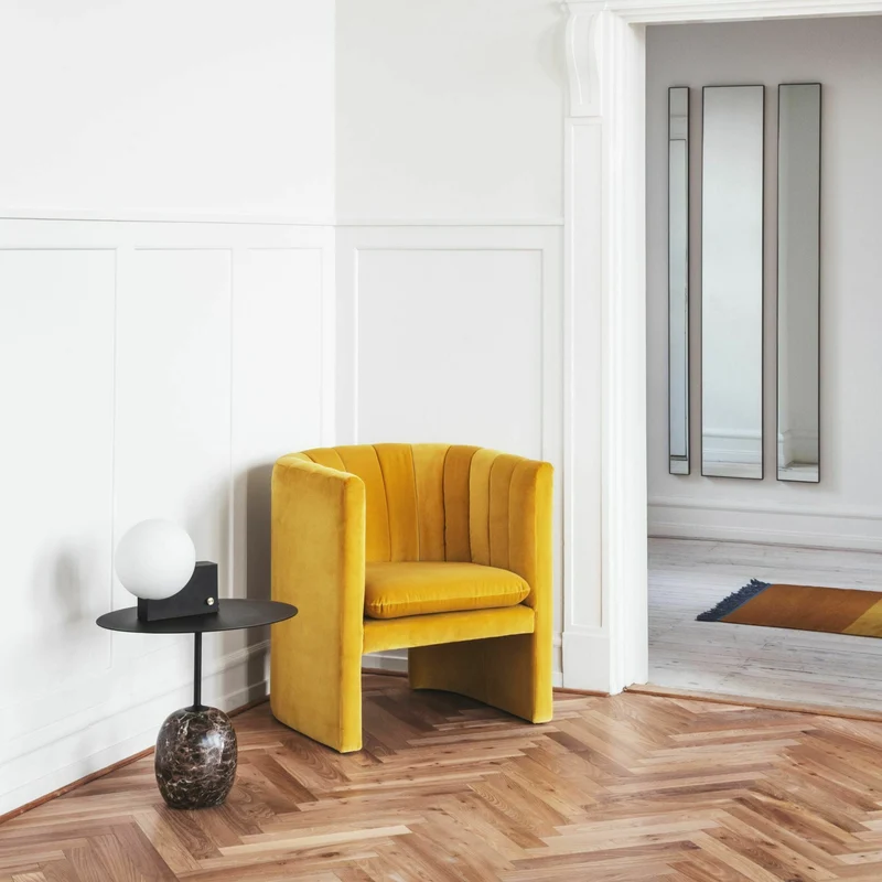Table d'appoint en marbre noir Lato LN9 - &tradition