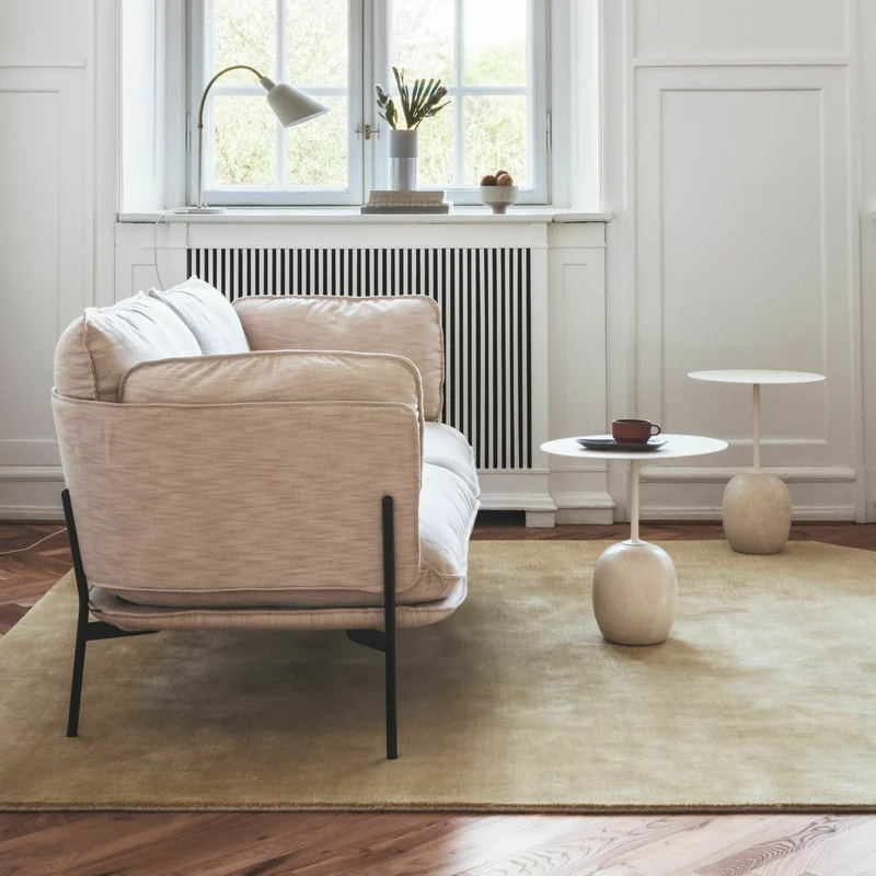 Table d'appoint en marbre blanc Lato LN9 - &tradition