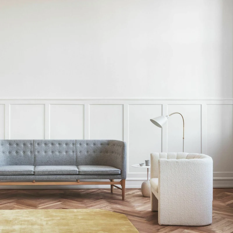 Table d'appoint en marbre blanc Lato LN9 - &tradition
